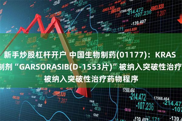 新手炒股杠杆开户 中国生物制药(01177)：KRAS G12C抑制剂“GARSORASIB(D-1553片)”被纳入突破性治疗药物程序