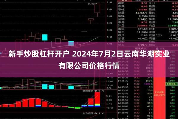 新手炒股杠杆开户 2024年7月2日云南华潮实业有限公司价格行情