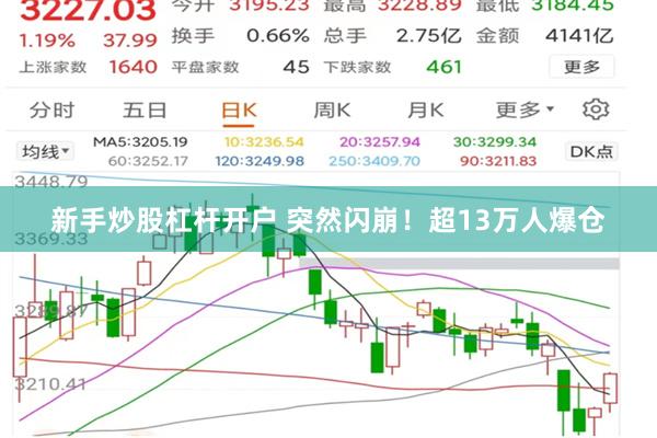 新手炒股杠杆开户 突然闪崩！超13万人爆仓